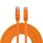 15 meter - CAT6 - Ultra dunne Flat - Ethernet kabel - netwerkkabel (1000Mbps) - Oranje